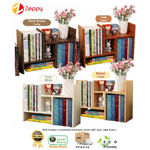 Portable Table Diy Wooden Book Shelf Bookcase Student Office Desk