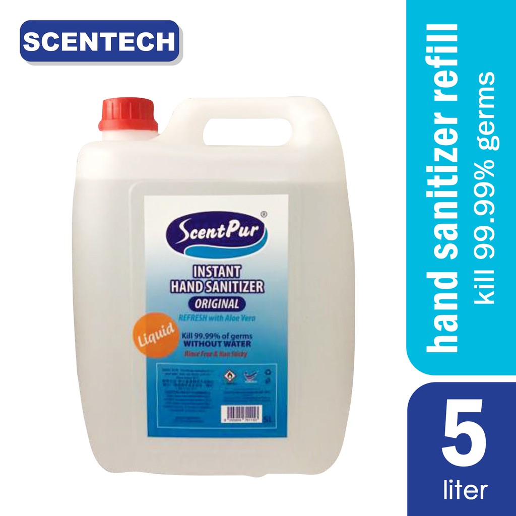 ScentPur Instant Hand Sanitizer (70 Alcohol Liquid Form) 5Liter