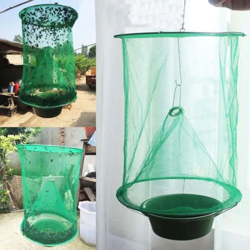 (Ready Stock) Hanging Flycatcher Folding Fly Trap Net Wasp Insect Bug ...