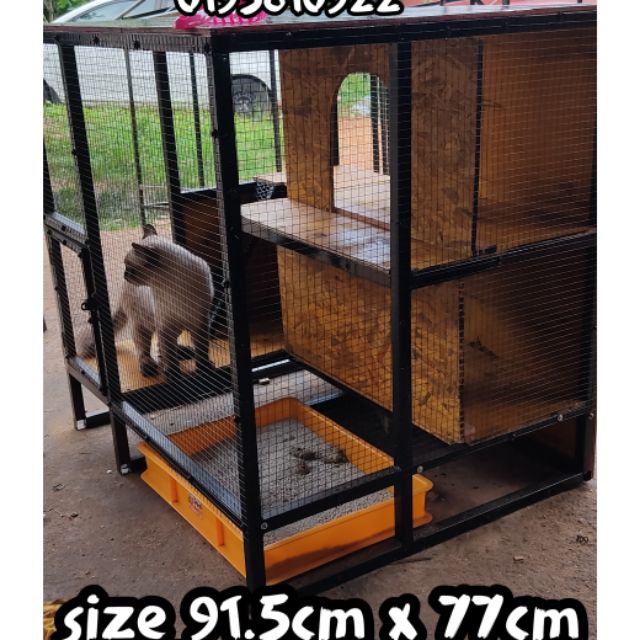 Rumah kucing sangkar kucingnmurah custom  Shopee Malaysia