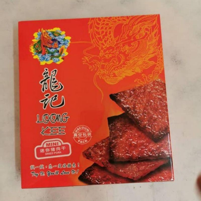 Loong Kee Mini Dried Meat 龙记迷你肉干 300g/500g 原味 Ori 300g New PGMall