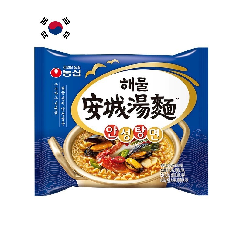 Korea Nongshim 韩国农心 Seafood Ansungtangmyun Noodle 安城海鲜汤泡面方便面速食品112g Shopee Malaysia