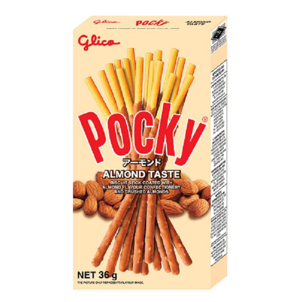 【Ready Stock】Glico Pocky Almond Taste Biscuit Stick 36g BISCUIT STICK ...