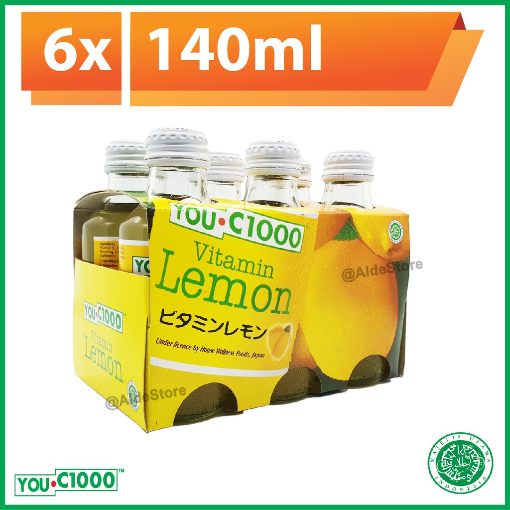 You C1000 Vitamin Lemon 6 Btls X 140ml Vitamin Drinks Youc1000 C1000 Shopee Malaysia