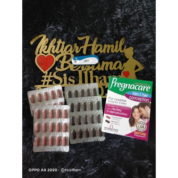 Sis Ilham Pregnacare Conception Him N Her Original Vitabiotics Uk Genuine Shopee Malaysia