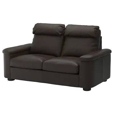 Seat Sofa Bed Grann Bomstad Dark Brown, Brown Leather Sofa Bed Ikea