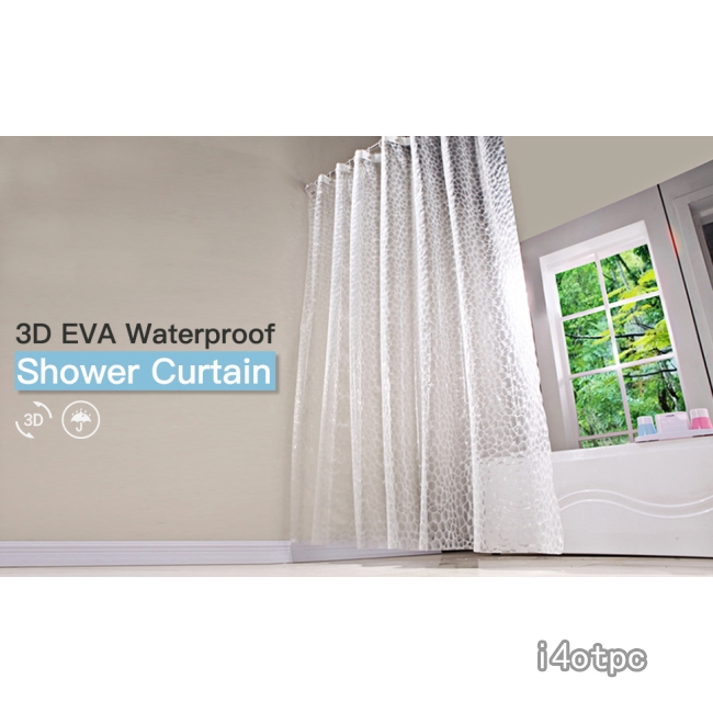 3d 100 Eva Waterproof Water Repellent, Non Toxic Shower Curtain Liner