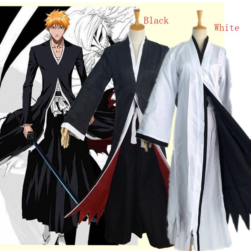 Bleach Kurosaki Ichigo Bankai Cosplay Costume Shopee Malaysia