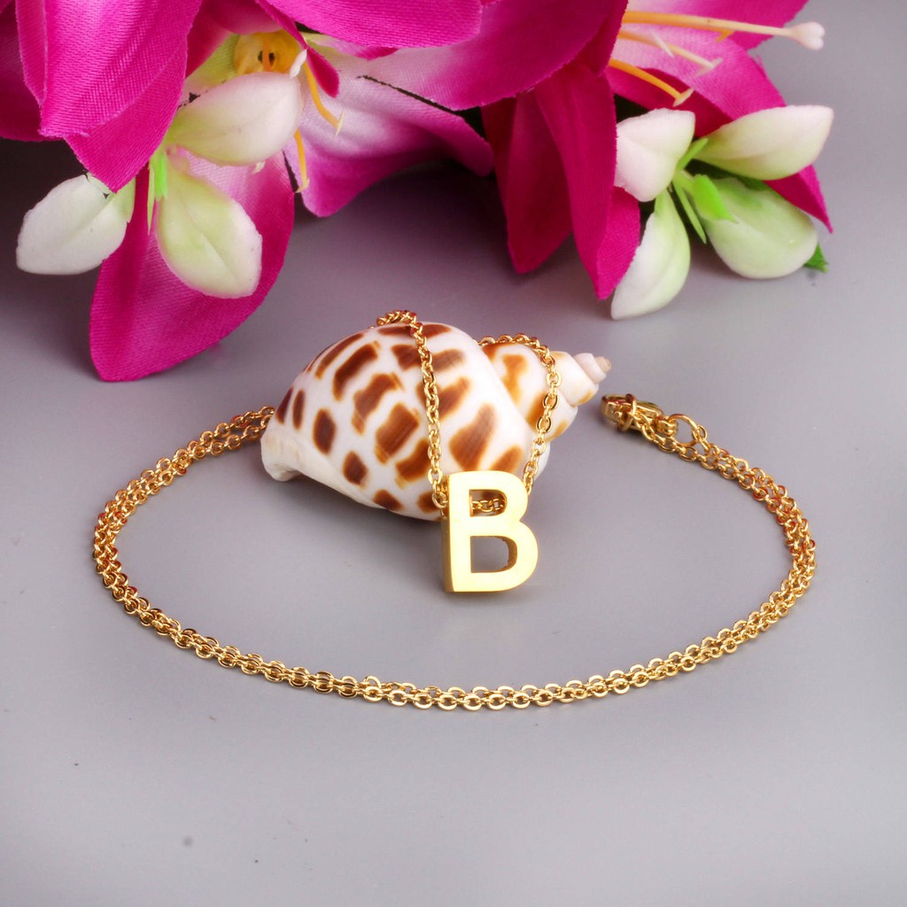 Name Necklace Nama Depan Dan Nama Belakang 26 Huruf G Inggeris Kalung Kekasih Cinta Valentine S Day Tidak Pudar Tidak Ada Alahan Pengekalan Warna Shopee Malaysia