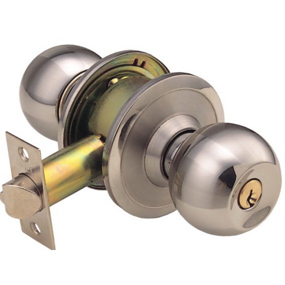 DELUXE Cylindrical Door Knob With Key 60mm | Shopee Malaysia