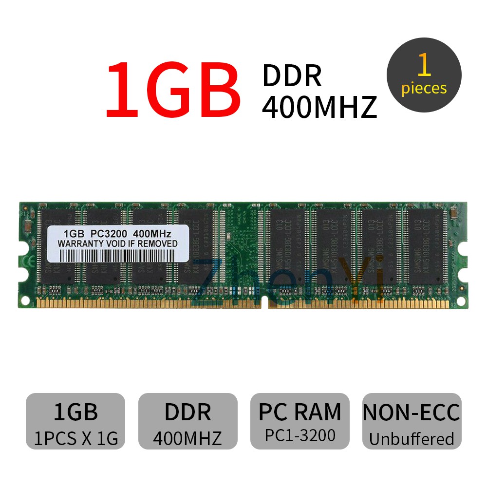 1gb Ddr 400mhz Pc1 30 184pin 2 5v Non Ecc Desktop Low Density Dimm Ram Memory Ad11 Shopee Malaysia