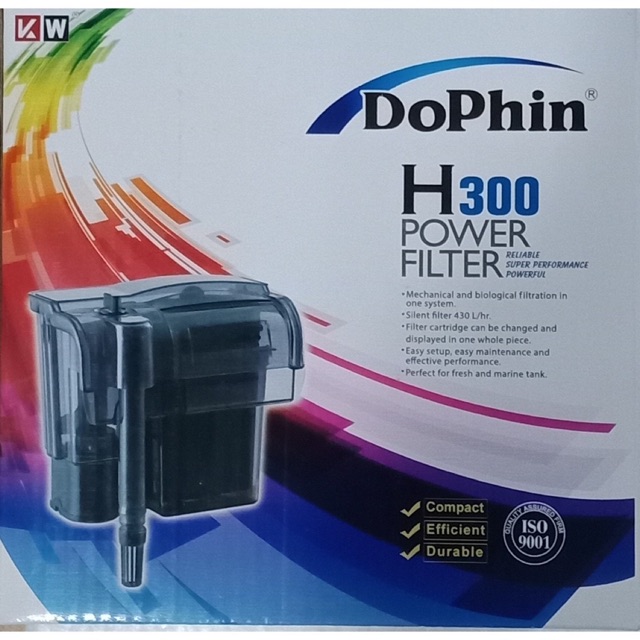 Dophin H300 Power Hanging Filter Hang On Air Terjun