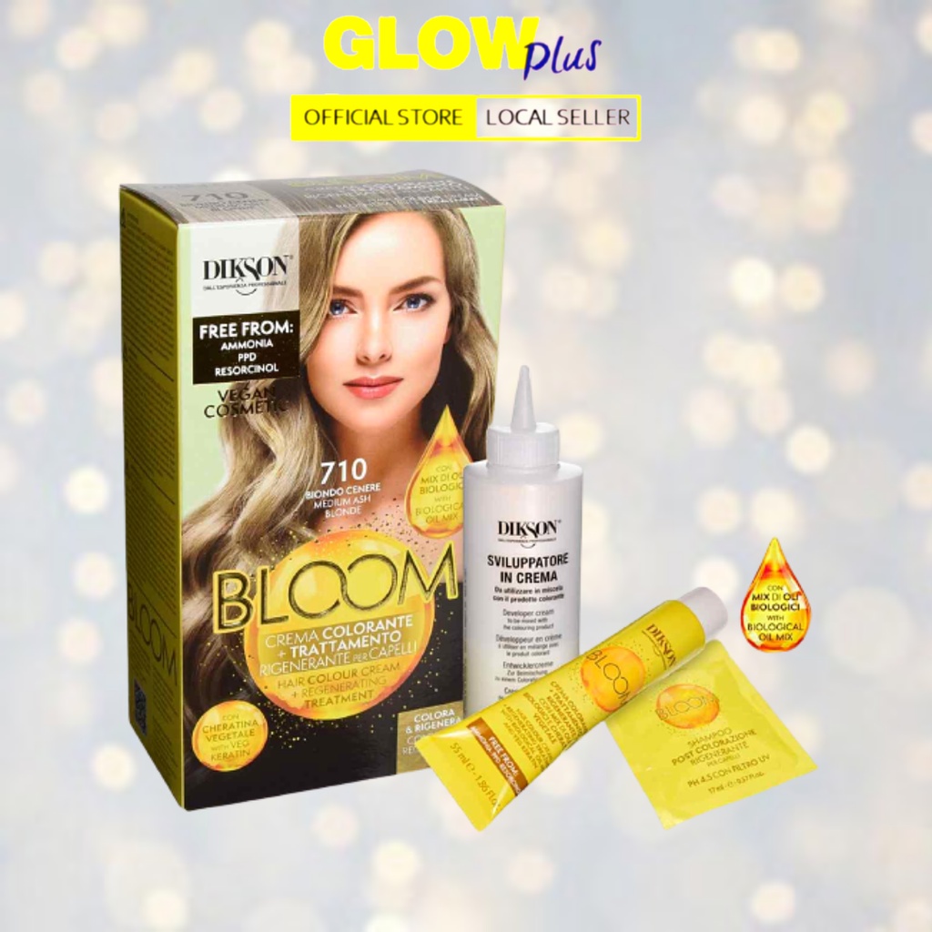 Dikson Bloom Hair Color 2 IN 1 Hair Dye Cream Pewarna Rambut (No Ammonia)  NEW PACKAGING | Shopee Malaysia
