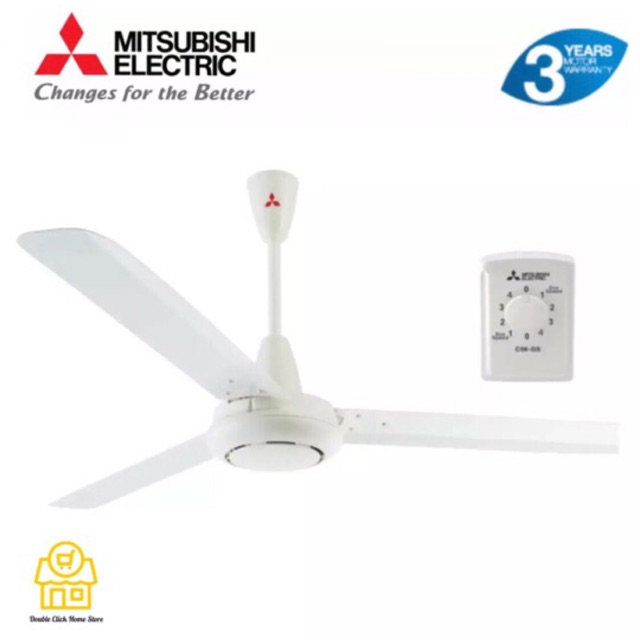 Mitsubishi C60 Gy P Wh 60 3 Blades Regulator Ceiling Fan White