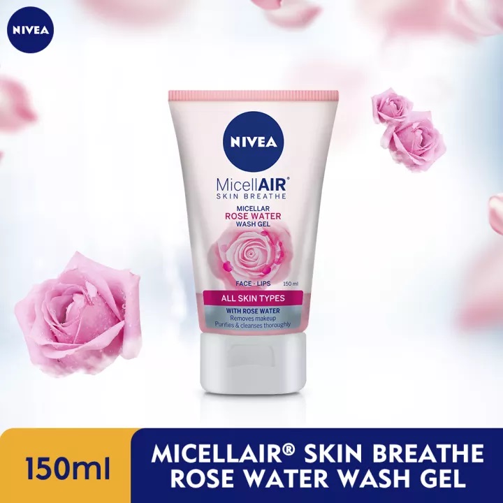 NIVEA Face Care Cleanser MicellAIR Skin Breathe Rose Water Gel 150ml