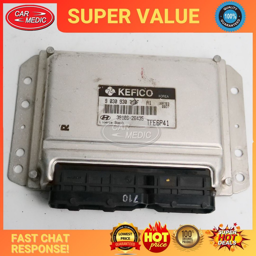 39106 26435 Original Hyundai Getz 1 6 Auto Computer Box Ecu Module Engine Control Unit Used Shopee Malaysia