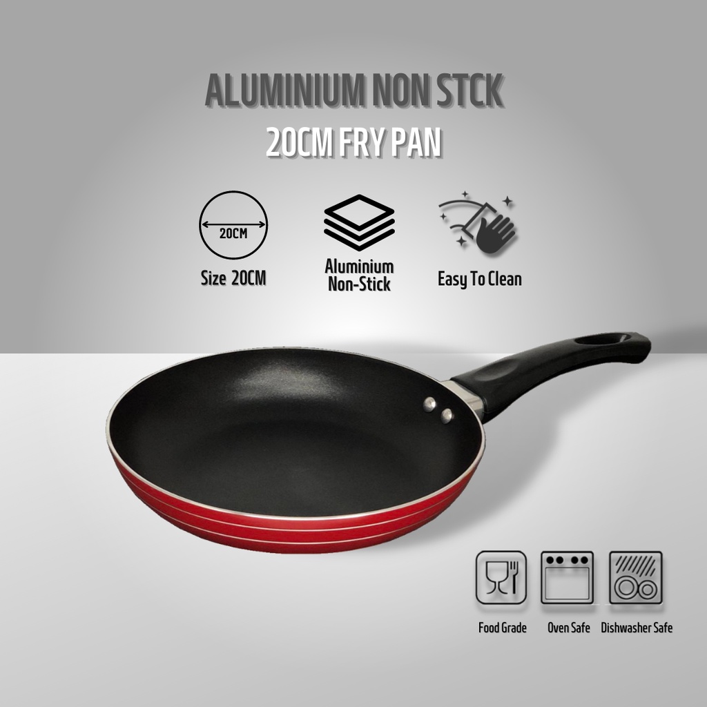 [OnTheWay] Non Stick 20cm Fry Pan Kitchen Cookware Sunny Egg Breakfast Pancake Periuk Memasak