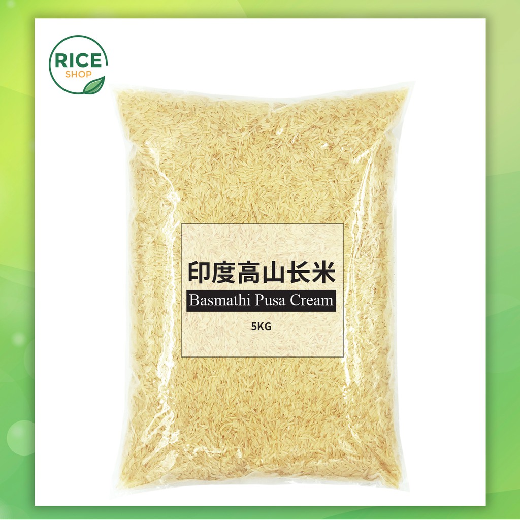 Buy 印度高山长粘米basmathi Pusa Cream Rice Beras Basmathi 5kg Seetracker Malaysia