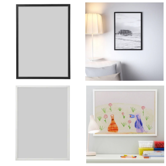 Fiskbo Photo Frame Picture Frame White Black 50 X 70 Cm Shopee Malaysia