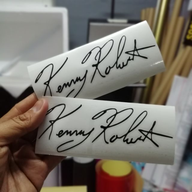 Sticker Kenny Roberts Signature Shopee Malaysia