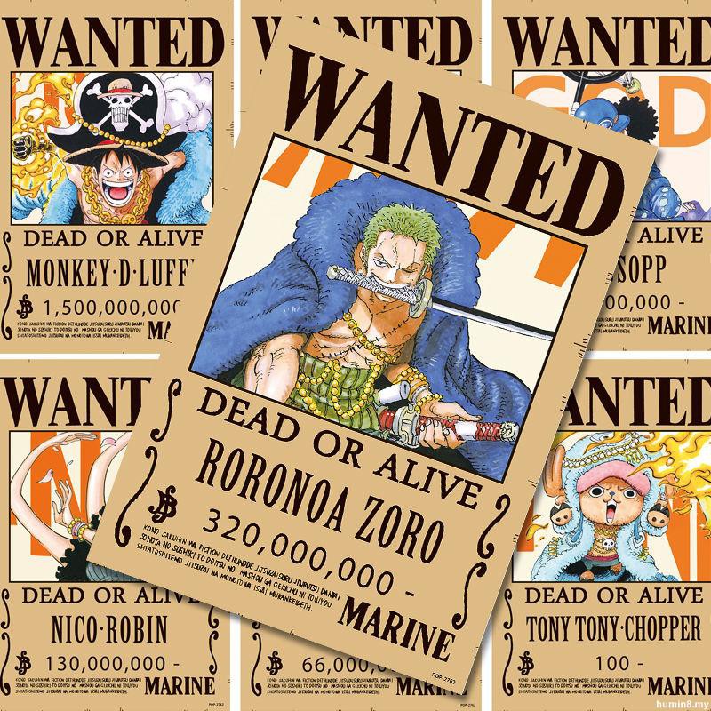 One Piece Wanted Order Luffy Poster Seven Wuhai Reward Order Anime Poster Student Dormitory Wallpaper Sauron Surroundings海贼王通缉令路飞海报七武海悬赏令动漫海报学生宿舍墙纸索隆周边humin8 My Shopee Malaysia