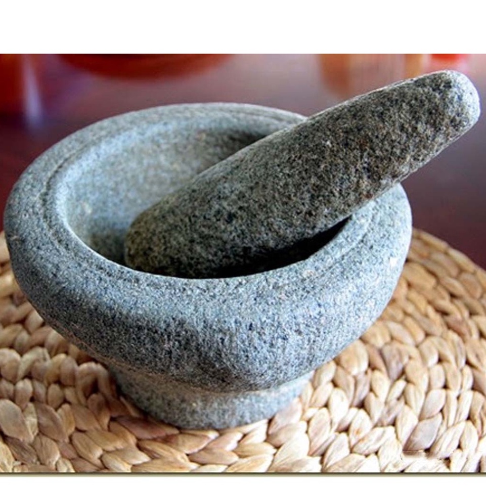 Lesung Batu l Stone Mortar & Pestle 13cm -19cm