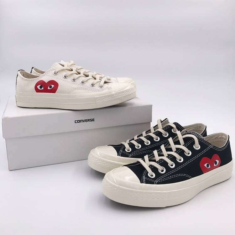 converse shoes with heart
