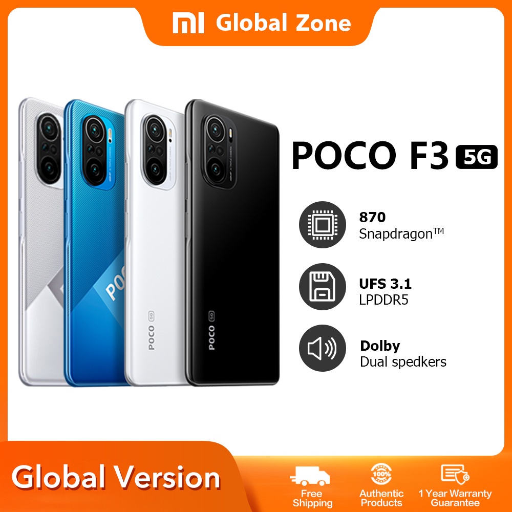 Poco F3 (8+256) 5G RM1699 100% Original 1Year Warranty by Xiaomi Malaysia