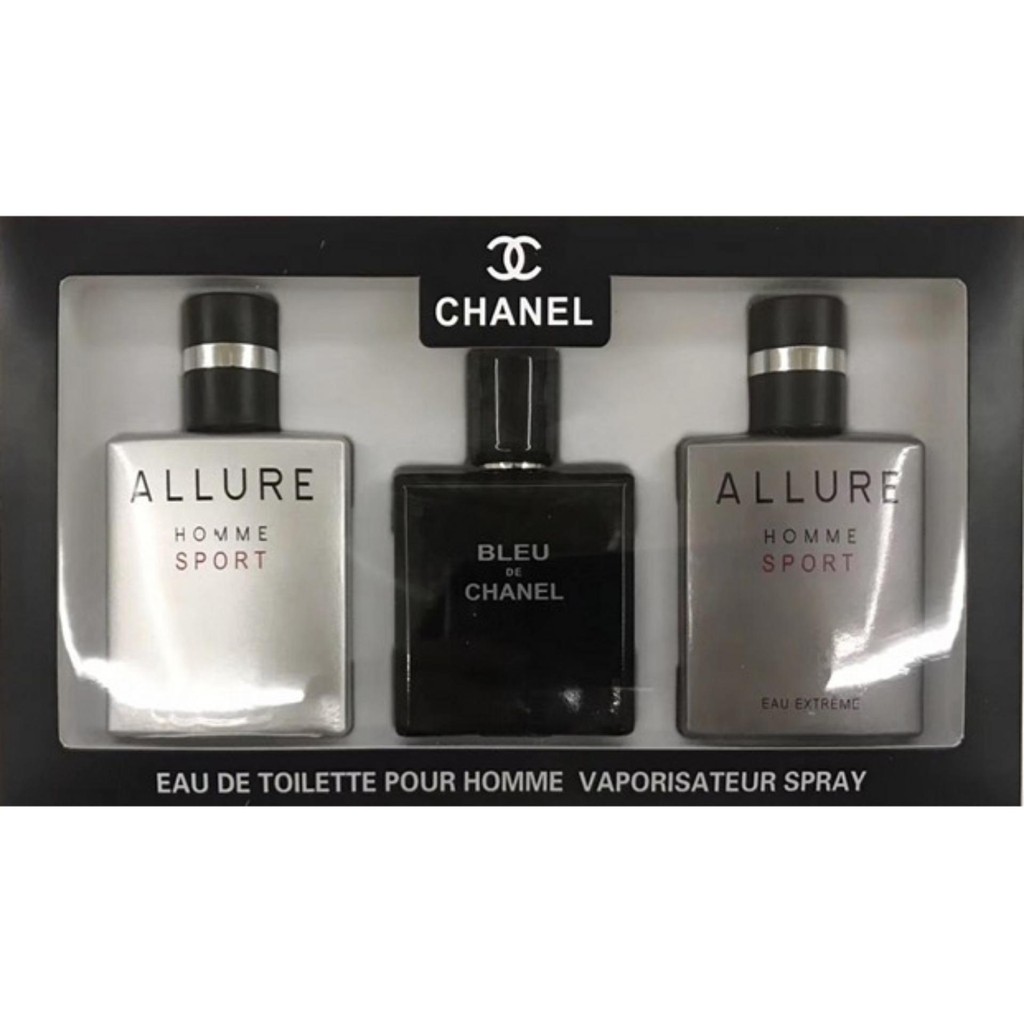 C-H-A-N-E-L SET FOR MEN 3 IN 1 | Shopee Malaysia