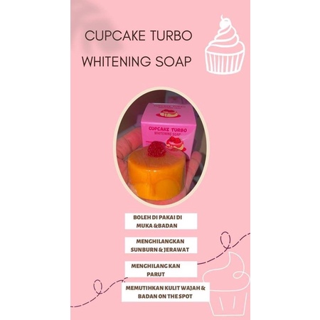 Whitening cupcake soap turbo