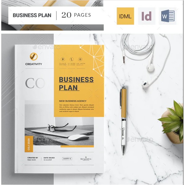 Simple business plan template image