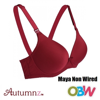Autumnz Maya Nursing Bra (No underwire) - Maroon Maternity Bra