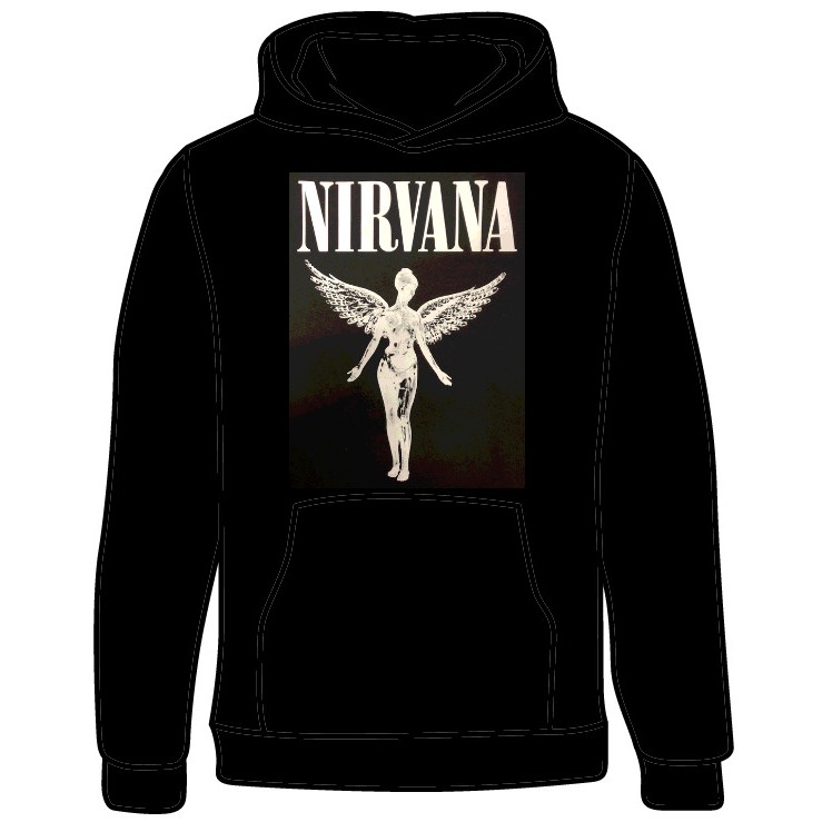 white nirvana hoodie