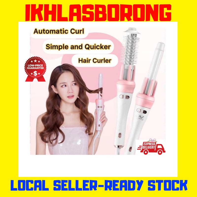 Vivid and Vogue Hair Curler Tik Tok Automatic Curler Rotation Hair Ceramic Hair Curler Curly Hair Iron