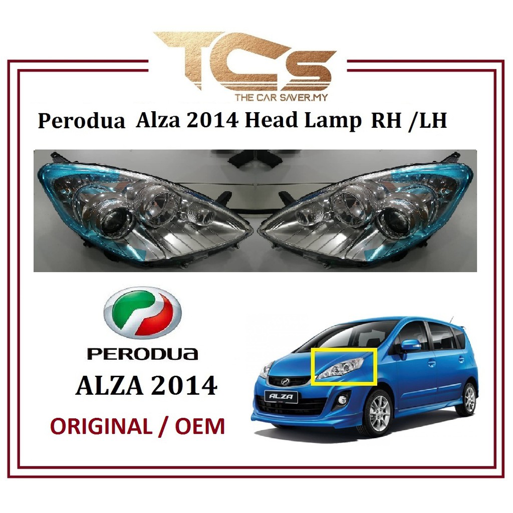 PERODUA Alza 2014 Head Lamp ( Original / OEM )  Shopee Malaysia