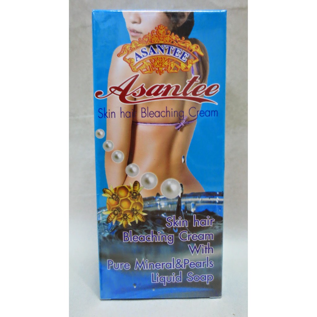Asantee Skin Hair Bleaching Cream Pure Mineral Shopee Malaysia