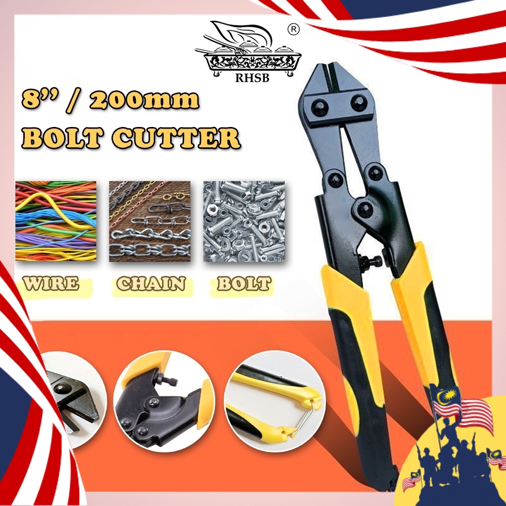 8 INCHES BOLT CUTTER / PLIER CUTTER / WIRE CUTTER / HAND TOOLS STEEL