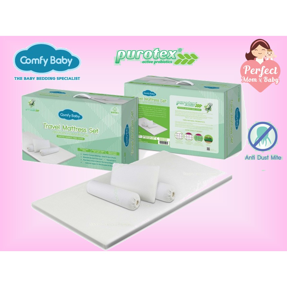 comfy baby travel mattress set