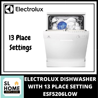 ELECTROLUX ESF5206LOW AIR DRY FREESTANDING DISHWASHER WITH 13 PLACES SETTING