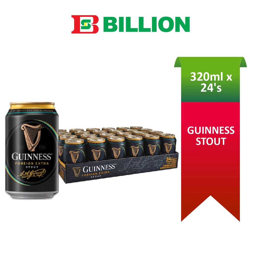 Guinness Foreign Extra Stout Premium Beer Can Alcohol X Ml Shopee Malaysia Atelier