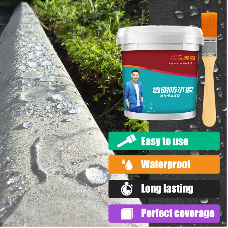 WT Waterproof Glue Water Proof Wall Tile Window Stable Film Leakage Protection bathroom coating 1kg/300g/150g Tandas Gam 透明防水胶