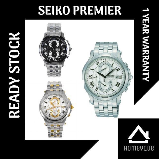 ORIGINAL Seiko Premier 1 year warranty seiko watch seiko diver seiko 5 seiko  automatic seiko kinetic seiko criteria | Shopee Malaysia