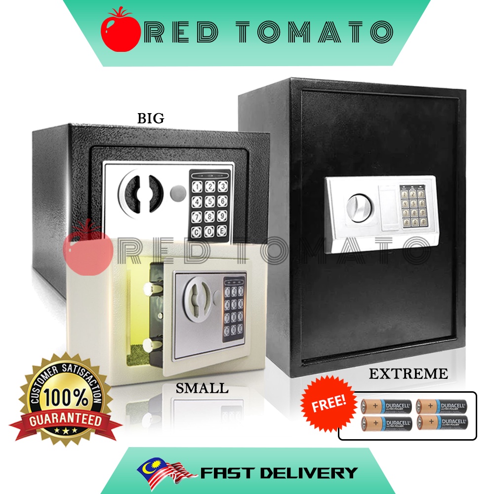 RED TOMATO 15KG Premium Safety Box Home Office Hotel Safe Box Money Box ...