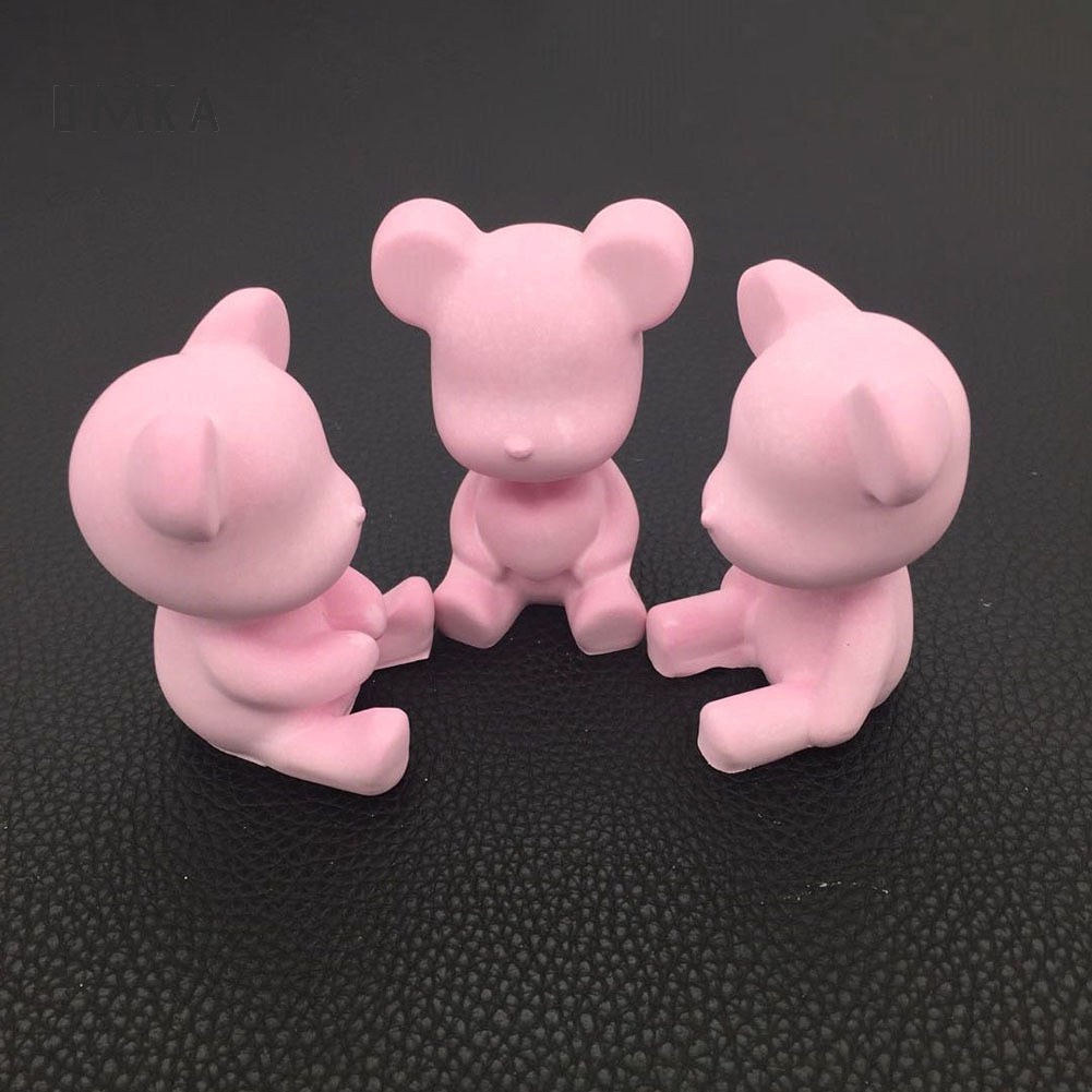 Lx10tqy DIY Resin Glue Craft Cartoon Bear Silicone Mould Decor Aroma Plaster Making Mold 1# 