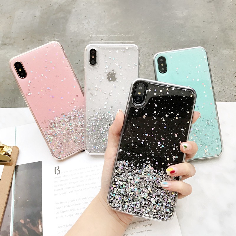 Fashion Shining Glitter Case VIVO Y12S v20 Y11 Y12 Y15 Y17 Y20 Y20s