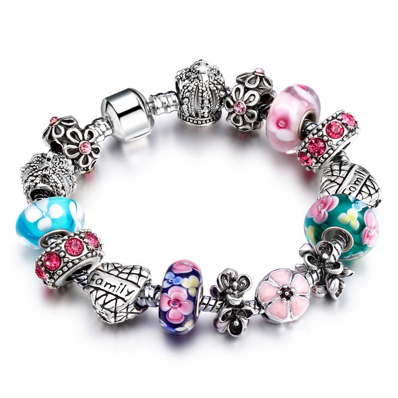 pandora like glass beads