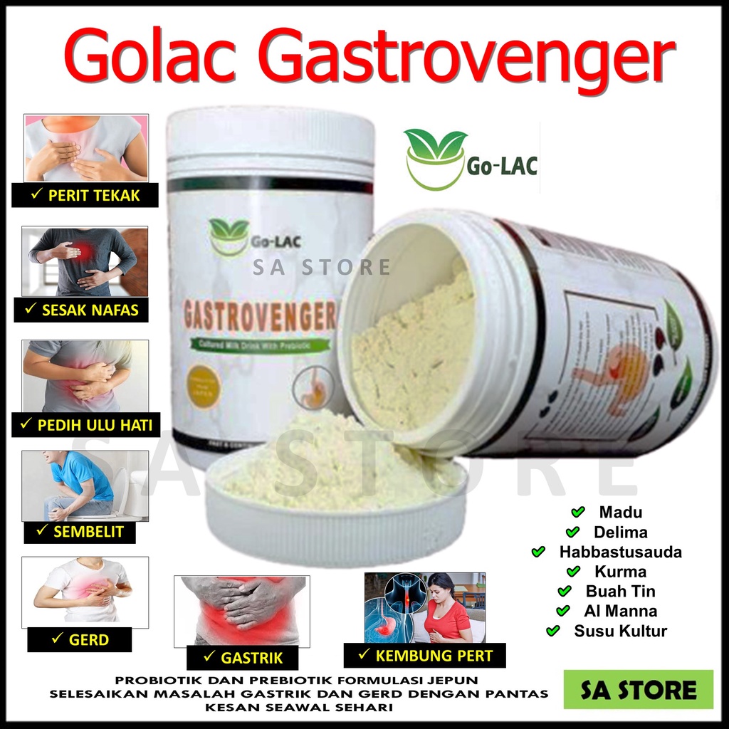 Golac Gastrovenger Penawar Gastrik Gerd Pedih Ulu Hati Kembung Perut Sakit Dada Asid Perut Shopee Malaysia