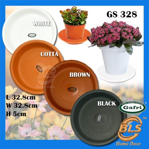 GAFRI INSIDE DIAMETER  26 CM  PLASTIC SAUCER FOR FLOWER POT  