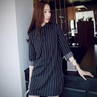 BLOUSE KEMEJA  LABUH  WANITA  KOREAN DESIGN PEREMPUAN  LENGAN 