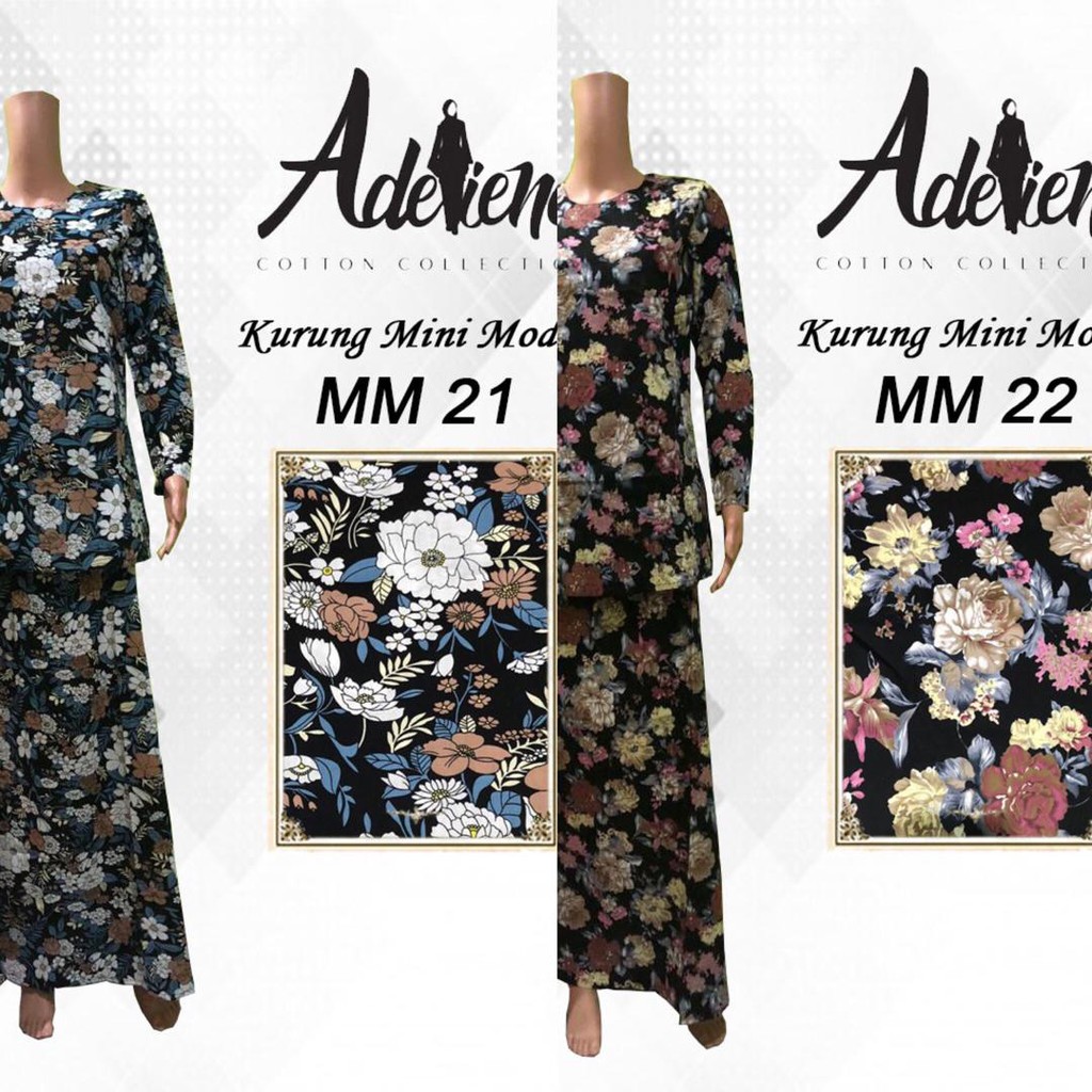  Baju  Kurung  Mini Moden  English  Cotton  Shopee Malaysia